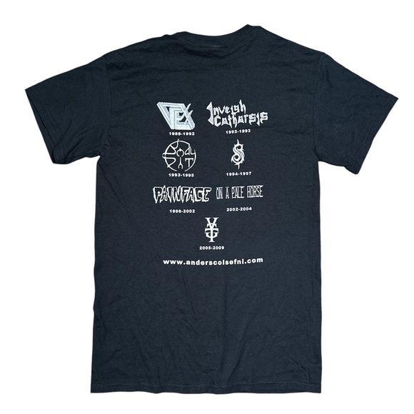 Vintage Y2K Anders Colsefni Slipknot MKFR Mate Kill Feed Repeat T Shirt Mens S - Picture 2 of 7